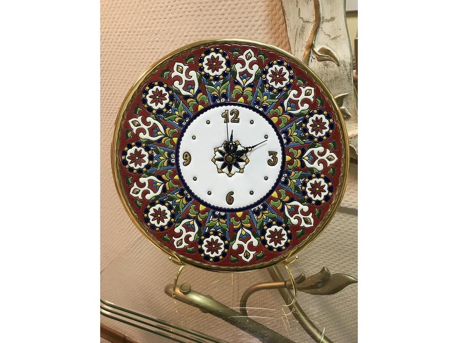 тарелка-часы диаметр 28см Ceramico Artecer  [317-09] золото, разноцветный