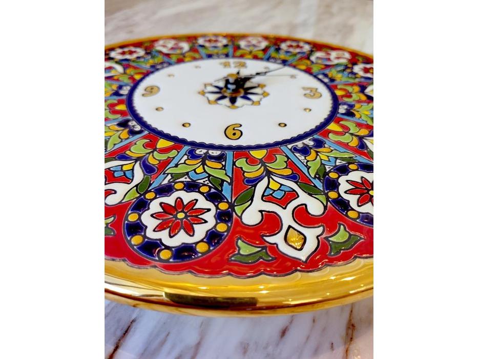 тарелка-часы диаметр 28см Ceramico: Artecer [317-09] (золото, разноцветный)