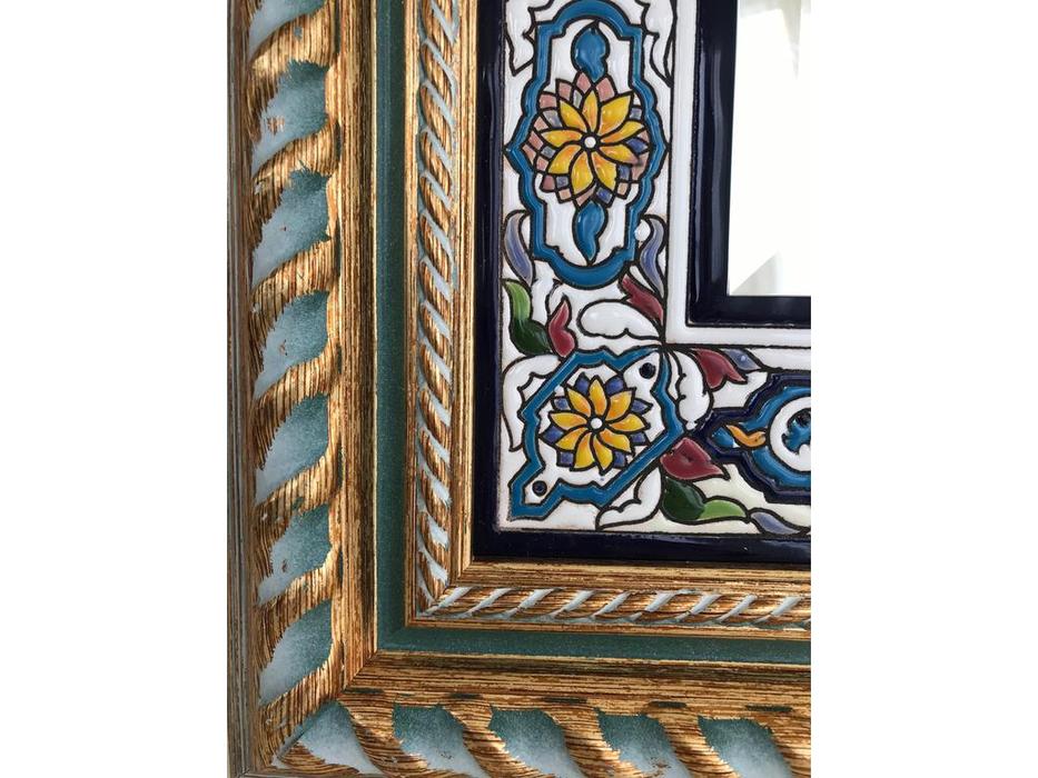 зеркало настенное в багете  керамика, золото Ceramico Artecer  [632-02/74]