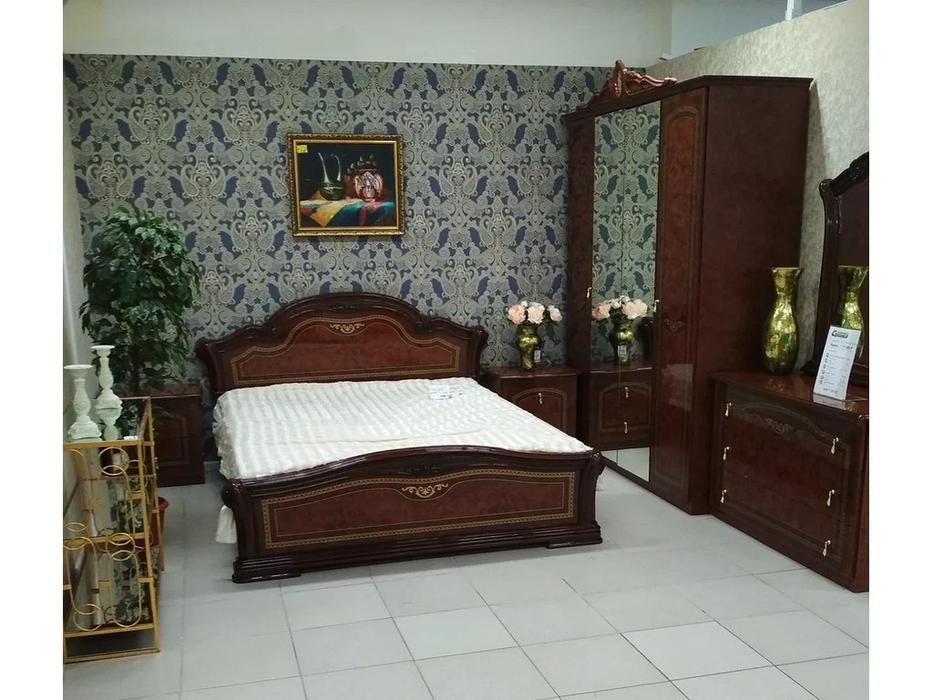 кровать двуспальная 160х200 Ирина Dia  орех