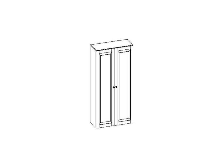 шкаф 2 дверный  Сильвия Liberty  [МКС 144-54] орех