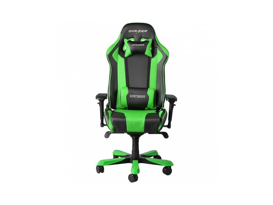 кресло компьютерное  King DXRacer  [OH/KS06/NE] черный, зеленый