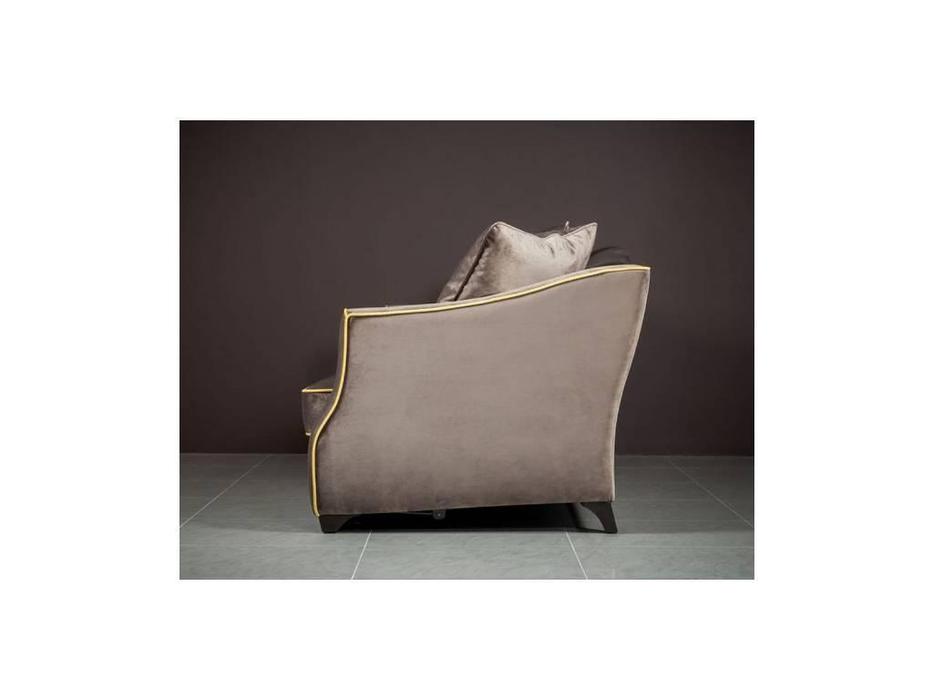 диван 3-х местный раскладной ткань Bergamo Liberty  [BER3R] серо-бежевый