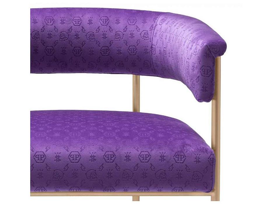 стул обеденный Monogram Eichholtz  [PP0038] фиолетовый