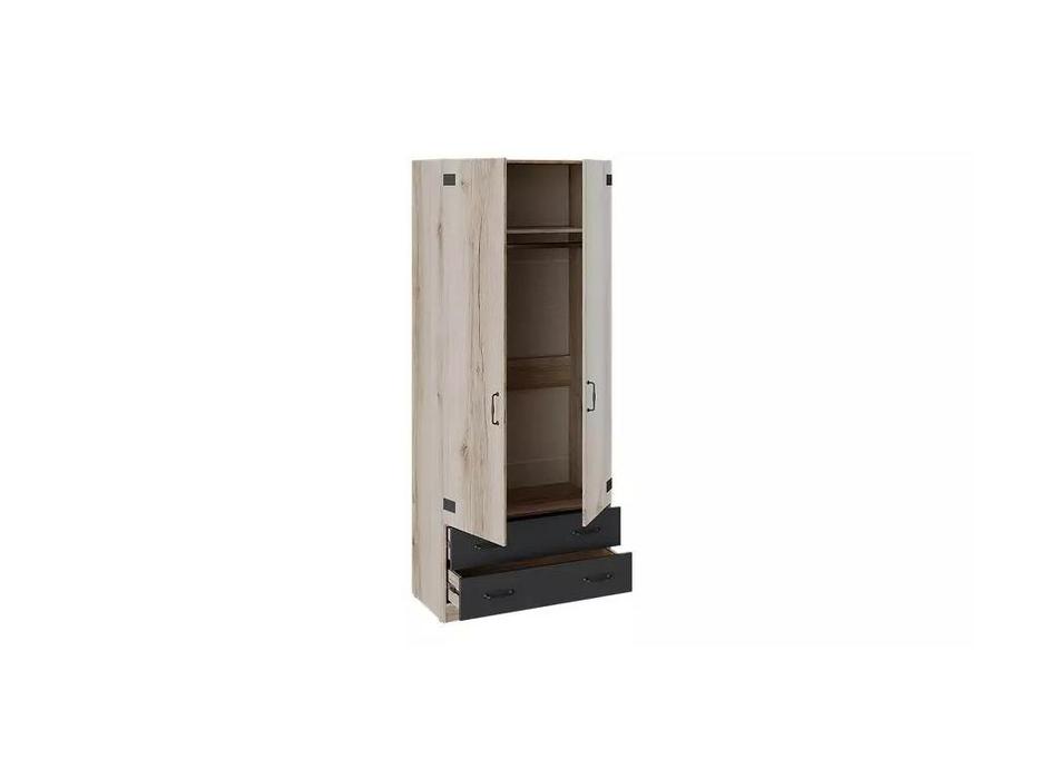 шкаф 2 дверный для одежды комбинированный Окланд Triya  [ТД-324.07.22] дуб