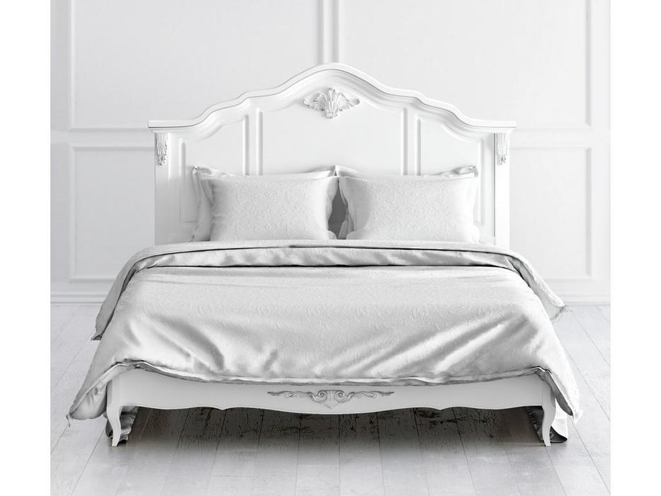 кровать двуспальная 160х200 Silvery Rome Latelier Du Meuble  [S102-K00-S] белый, серебро