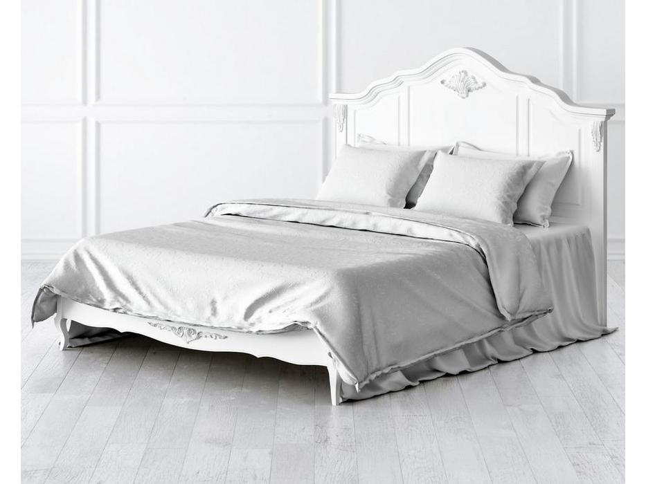 кровать двуспальная 160х200 Silvery Rome Latelier Du Meuble  [S102-K00-S] белый, серебро