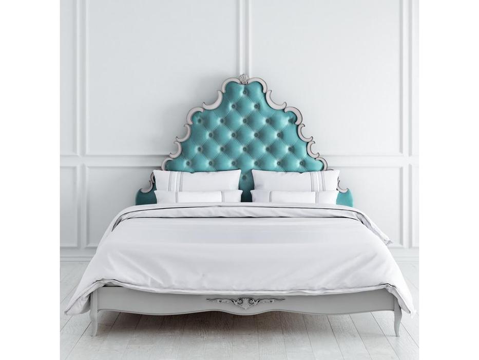 кровать двуспальная 180х200 Atelier Home Latelier Du Meuble  [A428-K04-S-B08] серо-бежевый, серебро