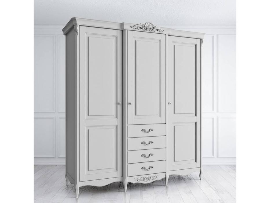 шкаф 3 дверный  Atelier Home Latelier Du Meuble  [APs623E-K04-S] серо-бежевый, серебро