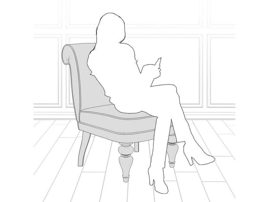 кресло  Лира LAtelier Du Meuble  [M16-B-B05] коричневый, черный