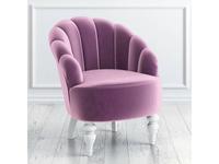 кресло  Шелли LAtelier Du Meuble  [M15-W-B13] фиолетовый, белый