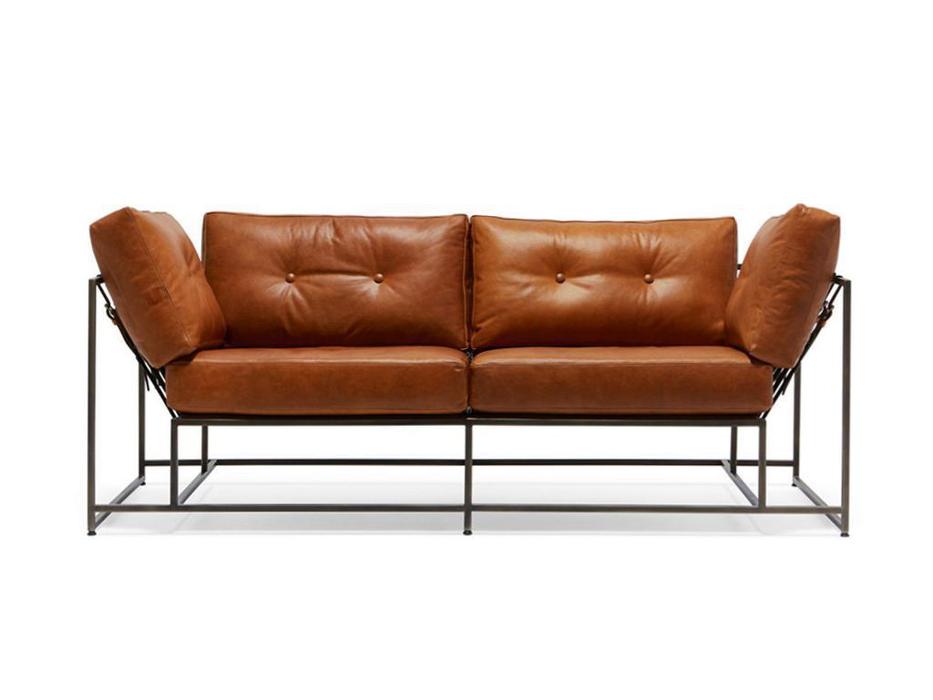 диван 2-х местный Лорд Loft The Sofa  светло коричневый