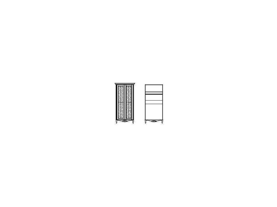 шкаф 2-х дверный  Неаполь Timber  [T-452/Y] янтарь