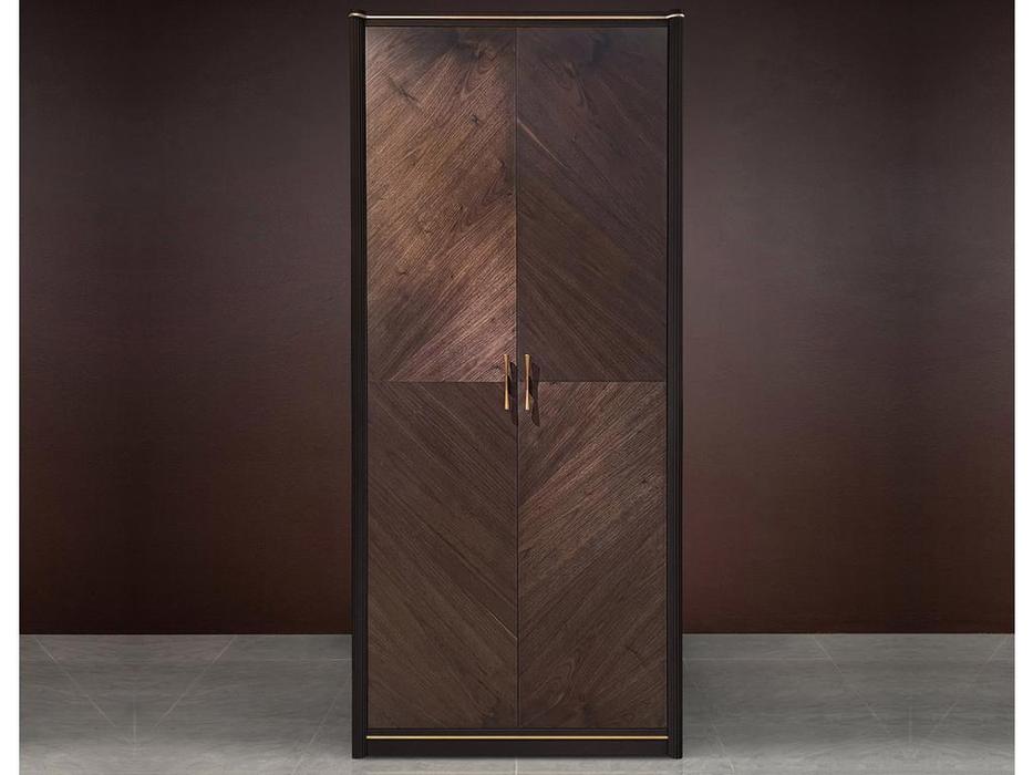 шкаф 2 дверный  Венеция Timber  [Т-152П/MO/NA] моккачино, орех