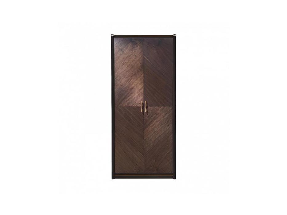 шкаф 2 дверный  Венеция Timber  [Т-152П/MO/NA] моккачино, орех