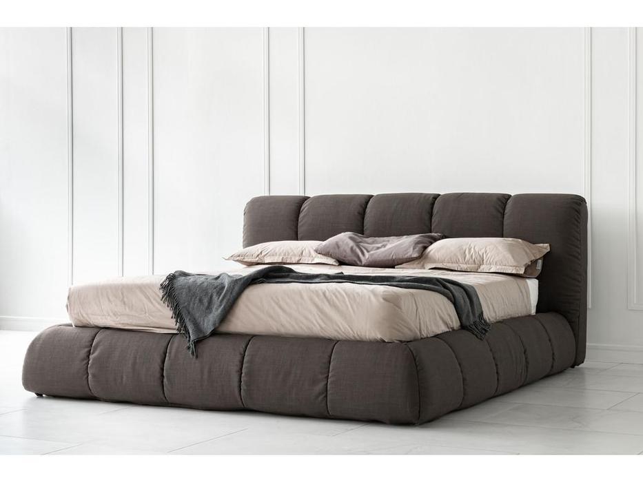 кровать двуспальная 160х200 с подъемным мех-м Сидней Timber  [11160] серый