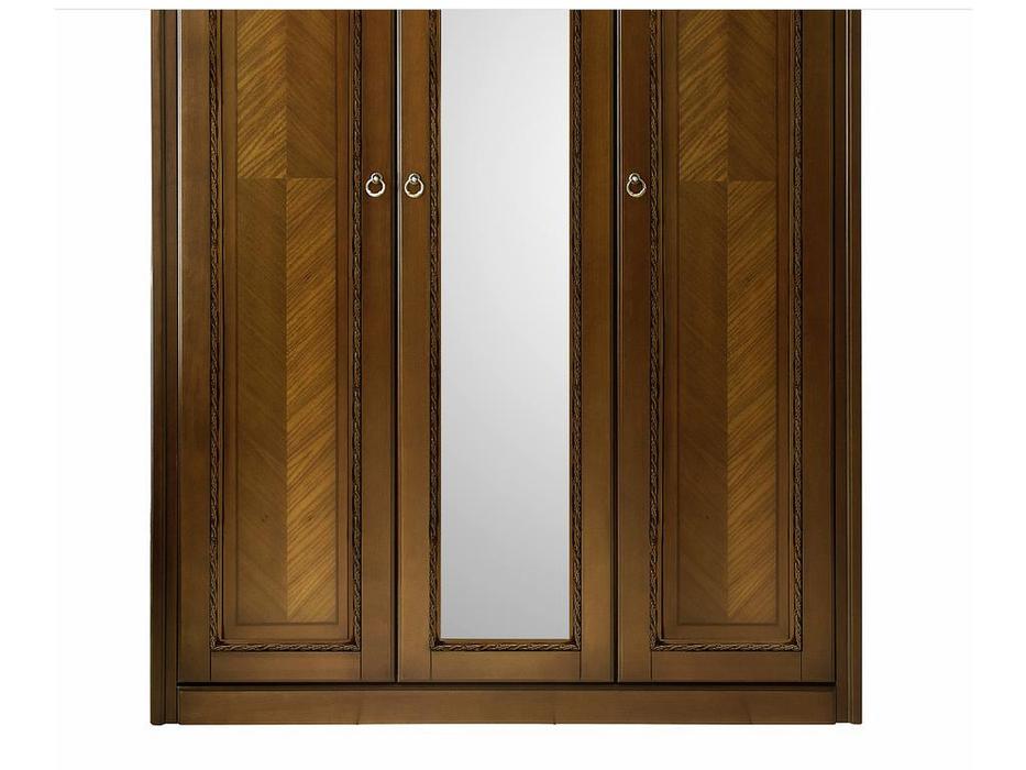 шкаф 3 дверный с зеркалами Палермо Timber  [T-753/N] орех