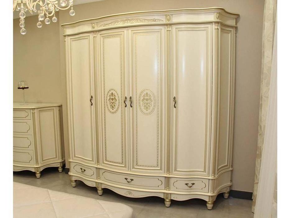 шкаф 4 дверный  Палермо Юта  [Палермо 63] шампань