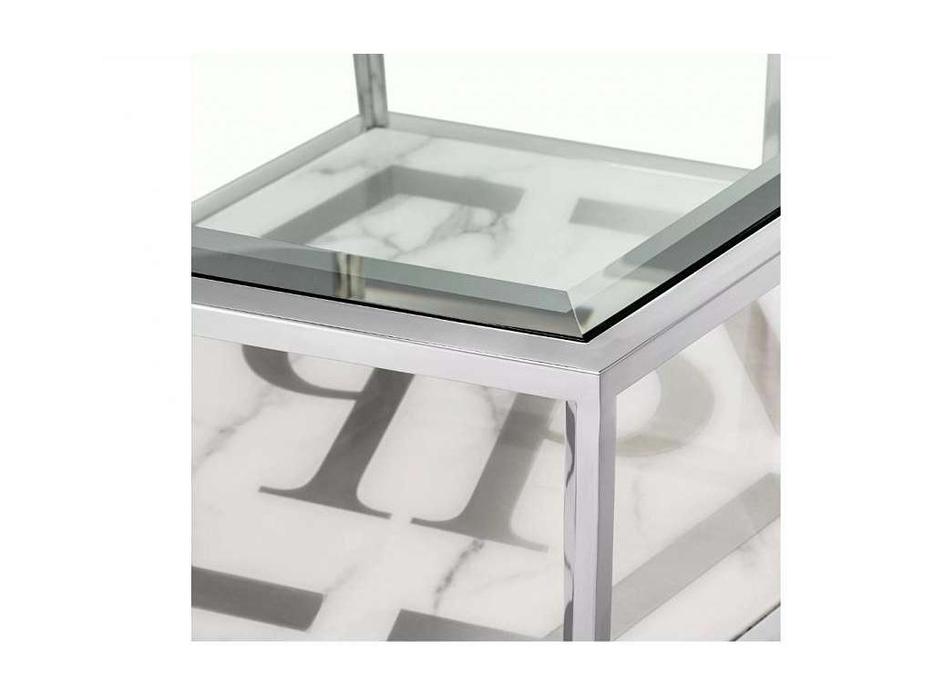 столик приставной приставной Falcon View Eichholtz  [PP0198] серебро