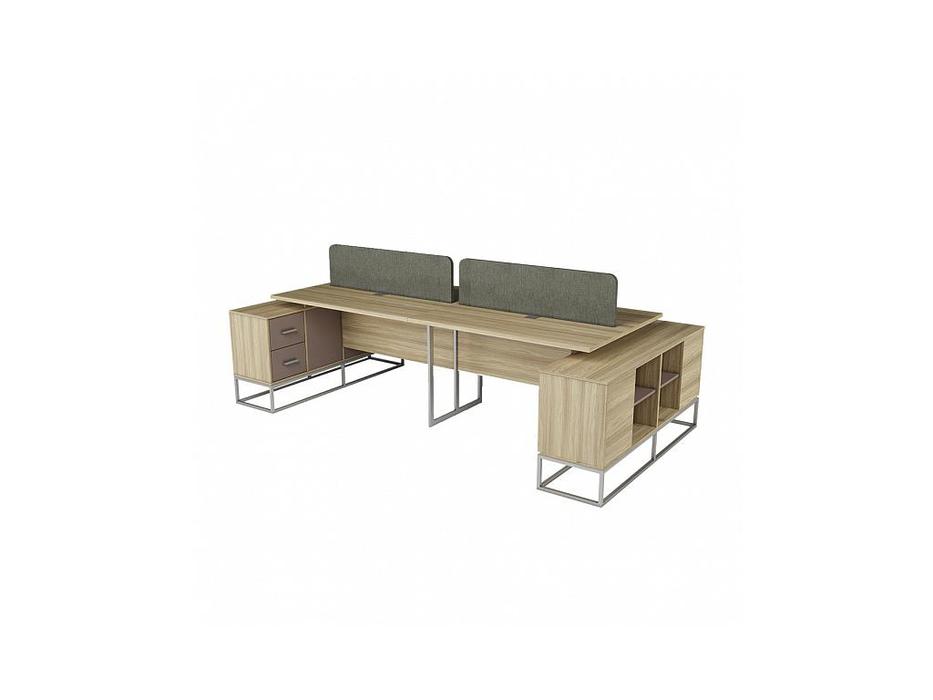кабинет Loft Office: Zzibo Mobili [] (блэквуд ячменный, мокко)