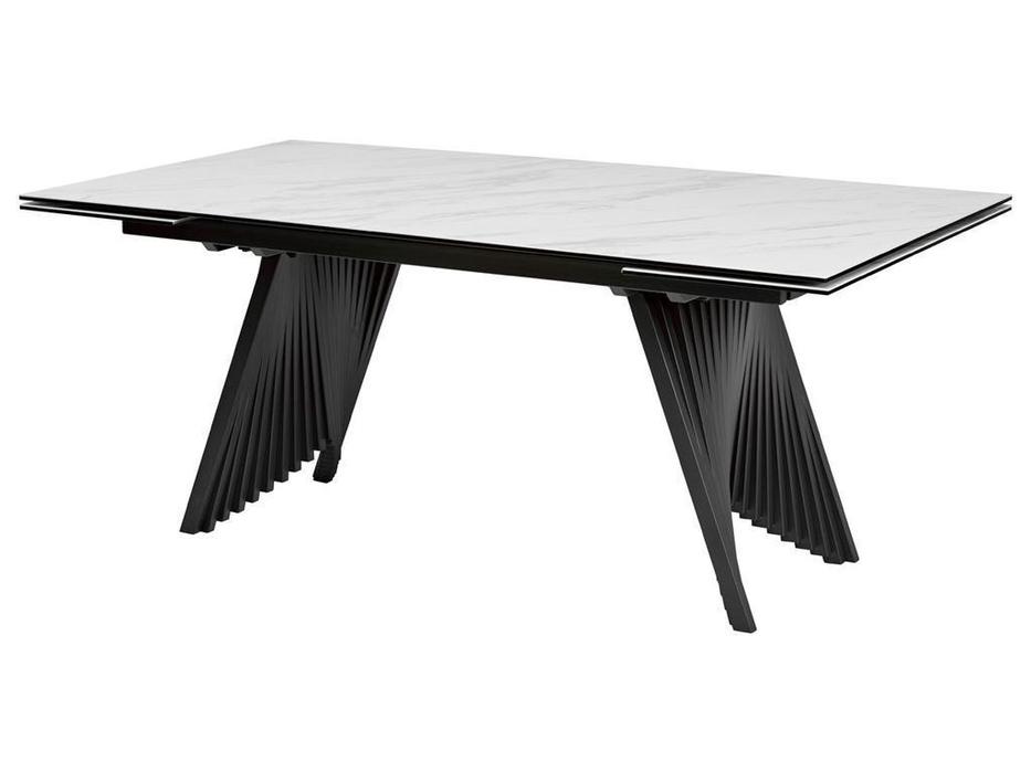 стол обеденный раскладной Ivar Megapolis  [ROCAVA9649GNKL99] белый, черный