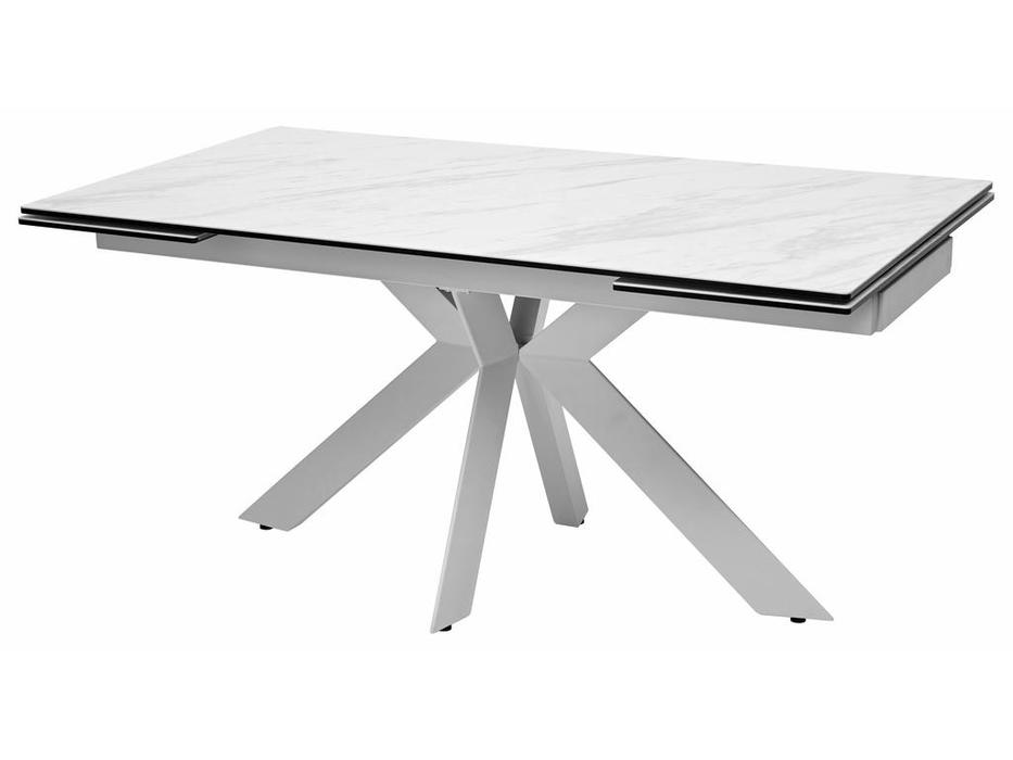 стол обеденный раскладной BELLUNO Megapolis  [DECDF1932TKL99WHT] белый мрамор матовый, белый