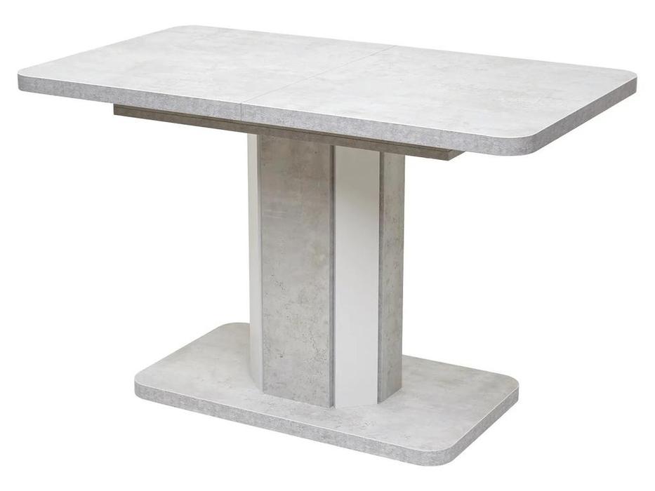 стол обеденный 120 раскладной Stork Megapolis  [DEDSTORKBBET120] белый бетон