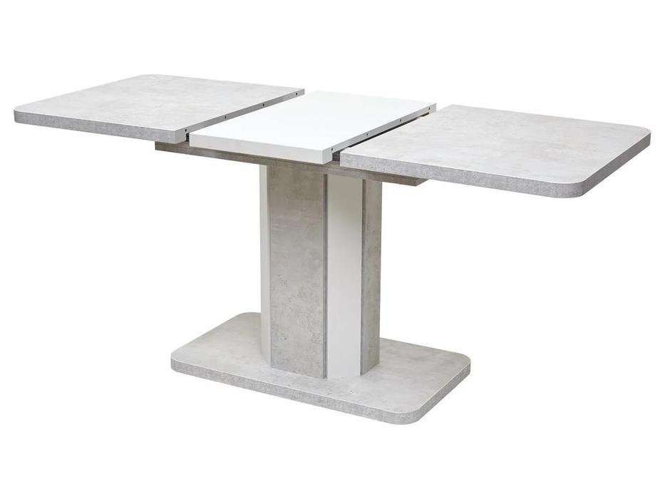 стол обеденный 120 раскладной Stork Megapolis  [DEDSTORKBBET120] белый бетон