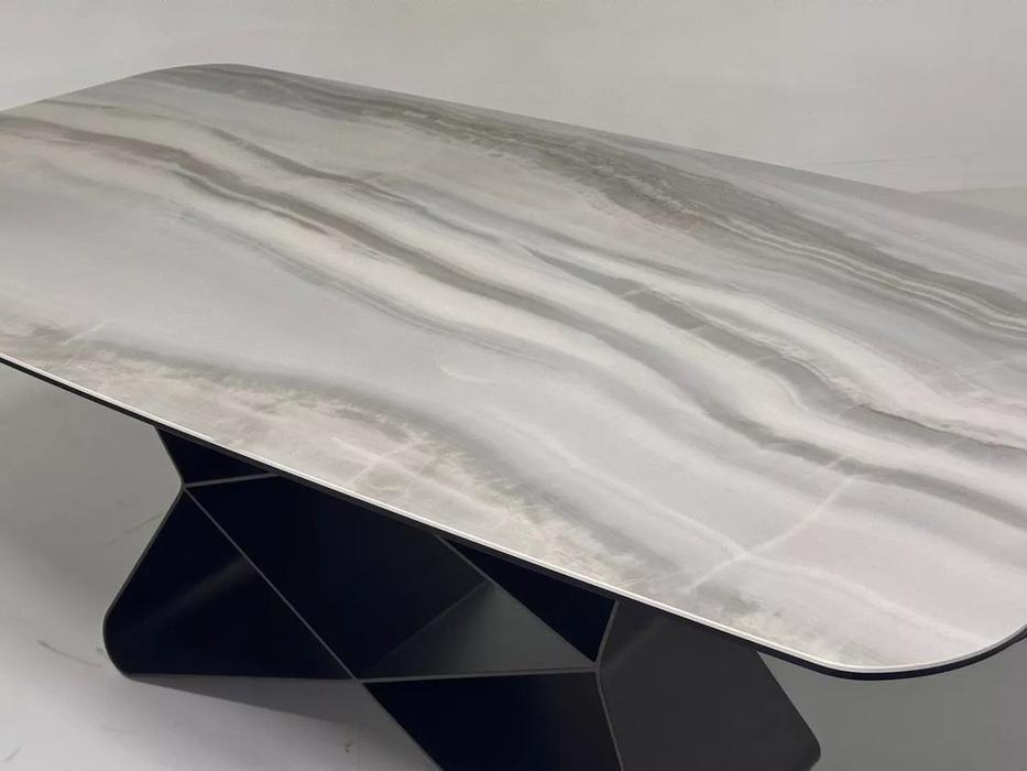 стол обеденный раскладной ABSALON 180 ICE AGATE: Megapolis [626М05984] (серый)