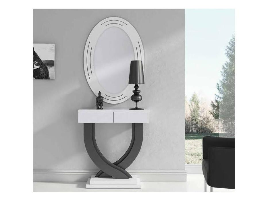консоль с зеркалом Moderno Disemobel  [667/668] белый, графти