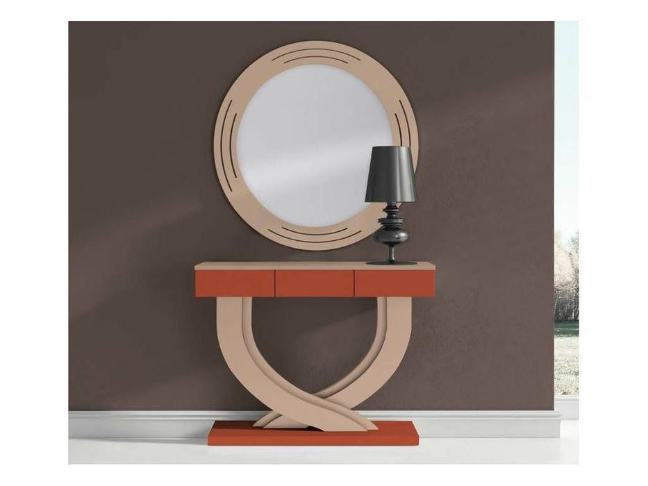 консоль с зеркалом Moderno Disemobel  [672/665] бежевый, оранж