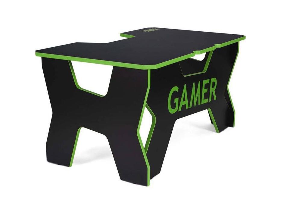 стол компьютерный  Gamer Generic Comfort  [Gamer2/DS/NE] черный, зеленый