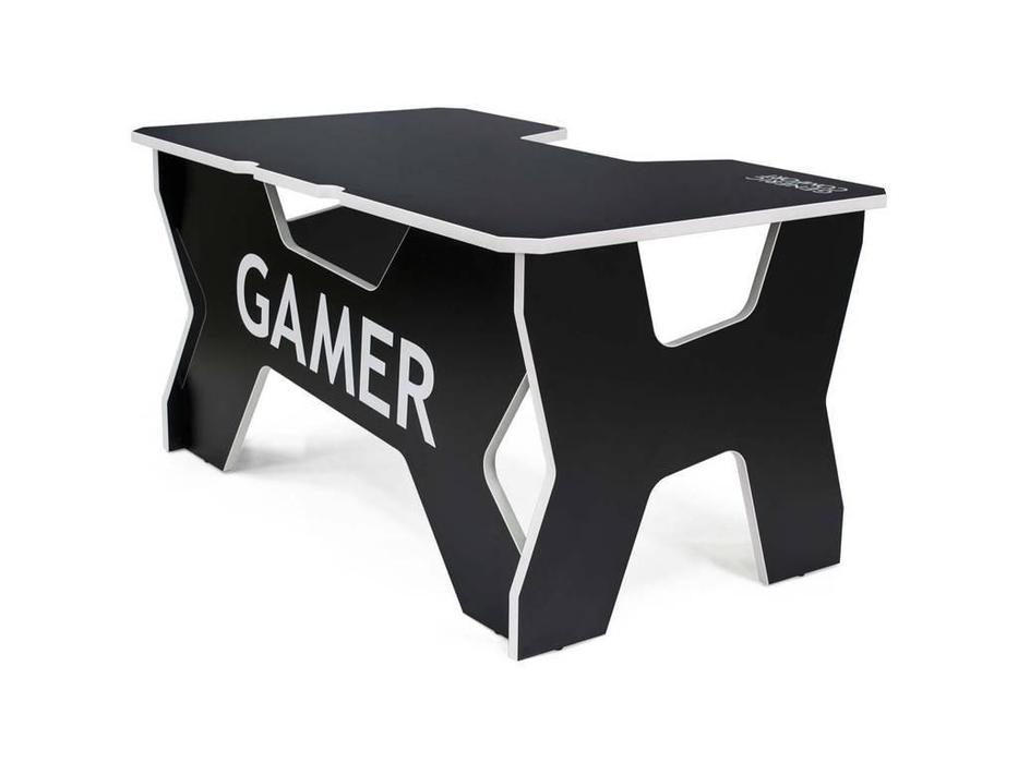 стол компьютерный  Gamer Generic Comfort  [Gamer2/DS/NW] черный, белый