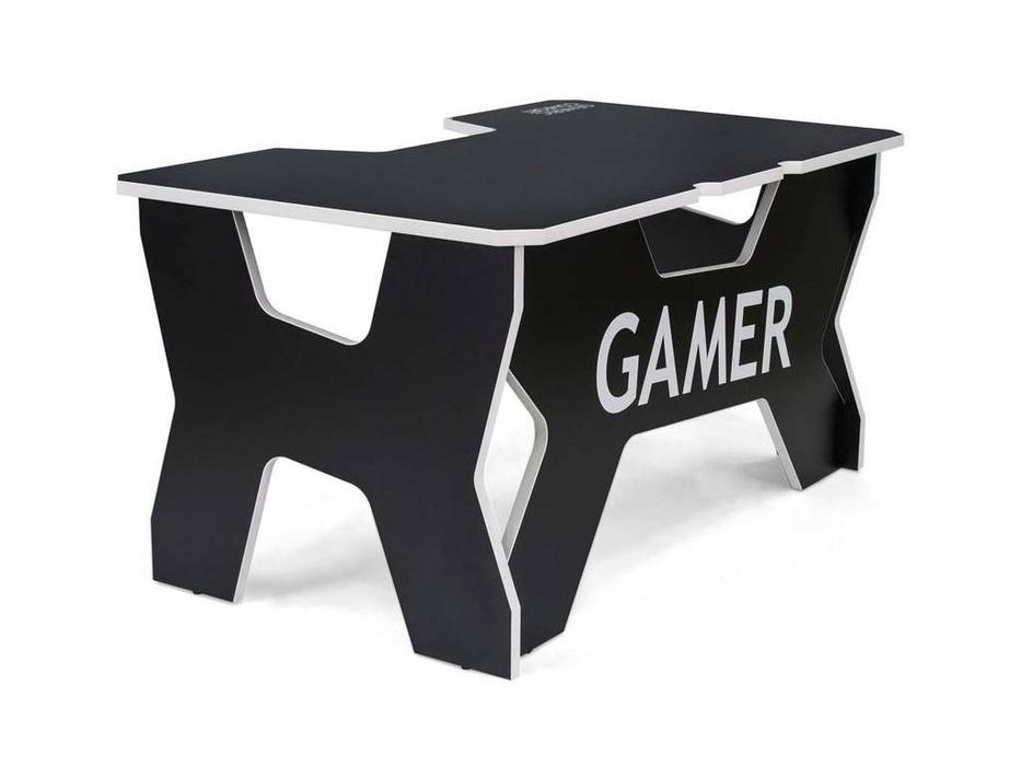 стол компьютерный  Gamer Generic Comfort  [Gamer2/DS/NW] черный, белый