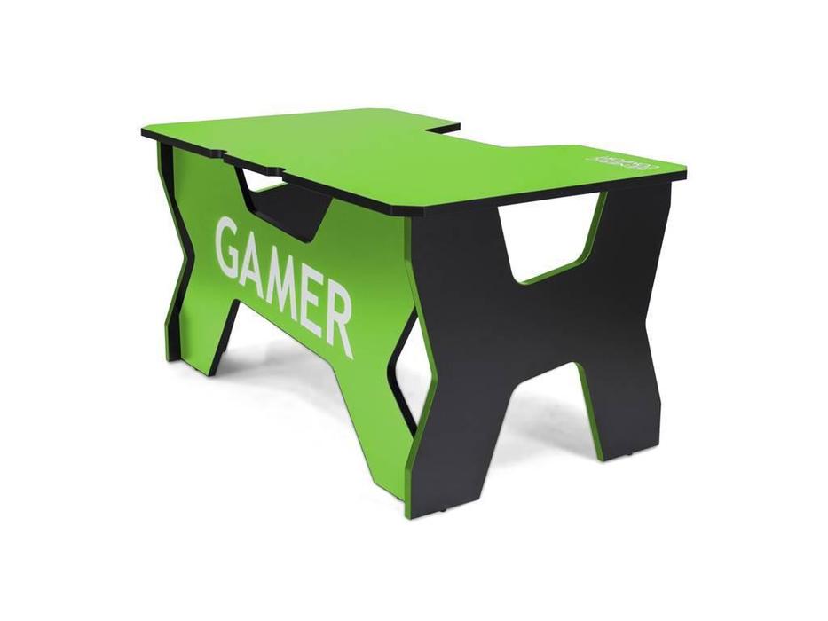 стол компьютерный  Gamer Generic Comfort  [Gamer2/NE] черный, зеленый