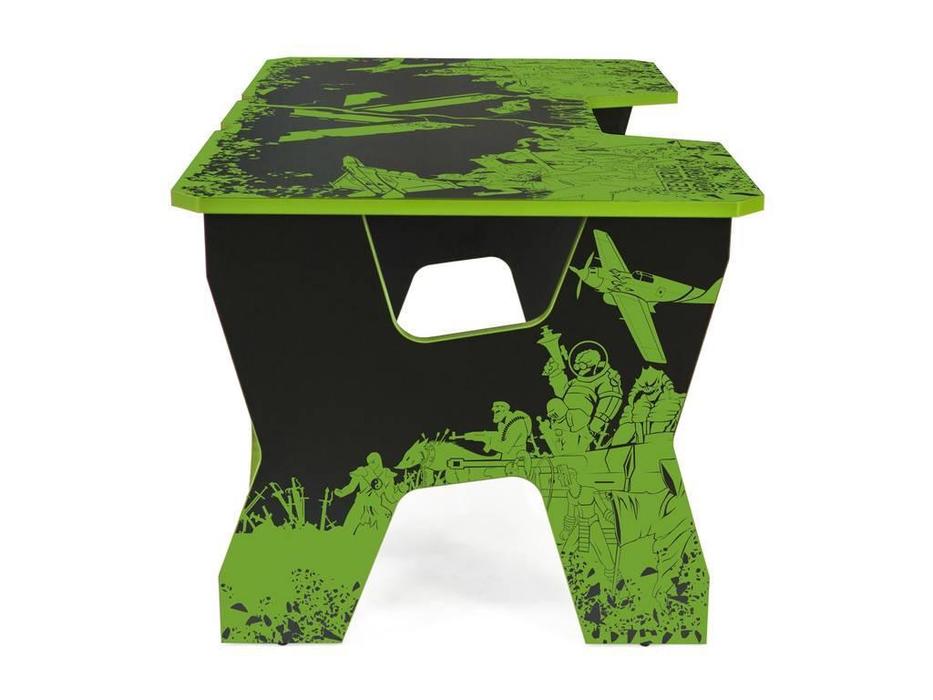 стол компьютерный  Gamer Generic Comfort  [Gamer2/VS/NE] черный, зеленый