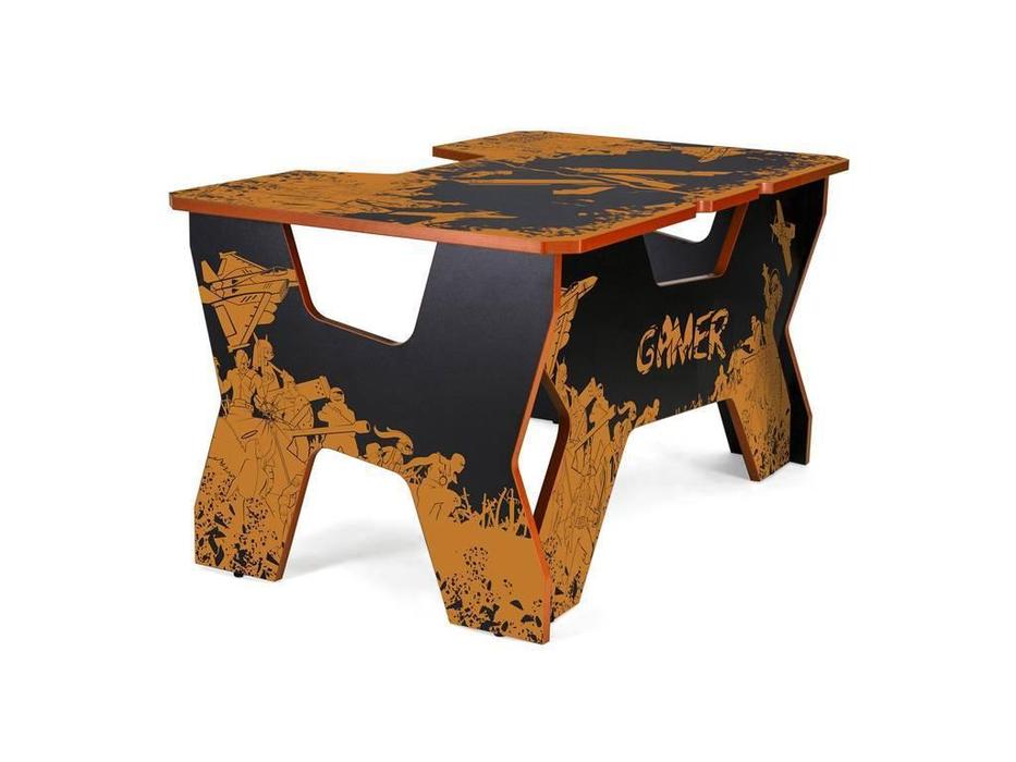 стол компьютерный  Gamer Generic Comfort  [Gamer2/VS/NO] черный, оранжевый