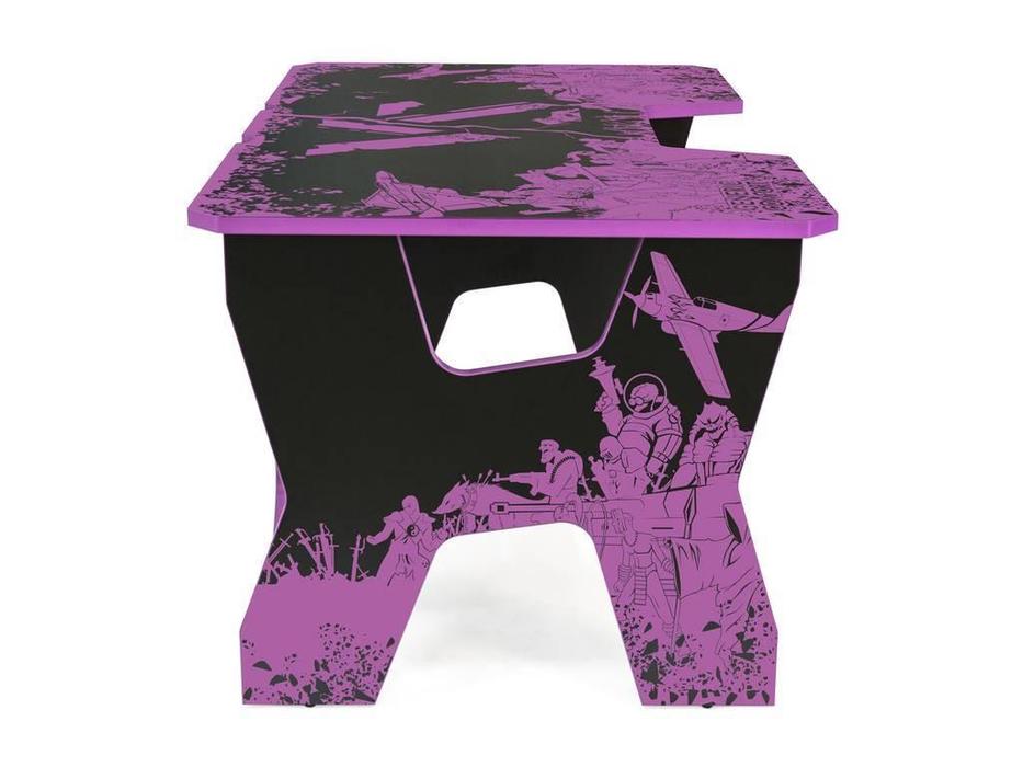 стол компьютерный  Gamer Generic Comfort  [Gamer2/VS/NV] черный, фиолетовый