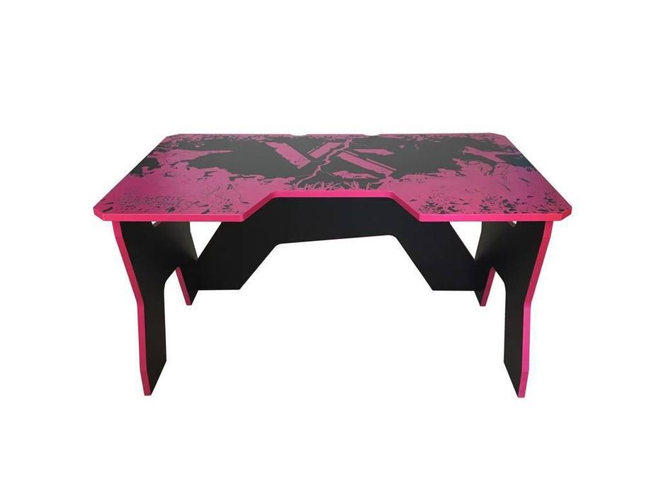 стол компьютерный  Gamer Generic Comfort  [Gamer2/VS/NP] черный, розовый