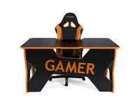 стол компьютерный  Gamer Generic Comfort  [Gamer2/DS/NO] черный, оранжевый