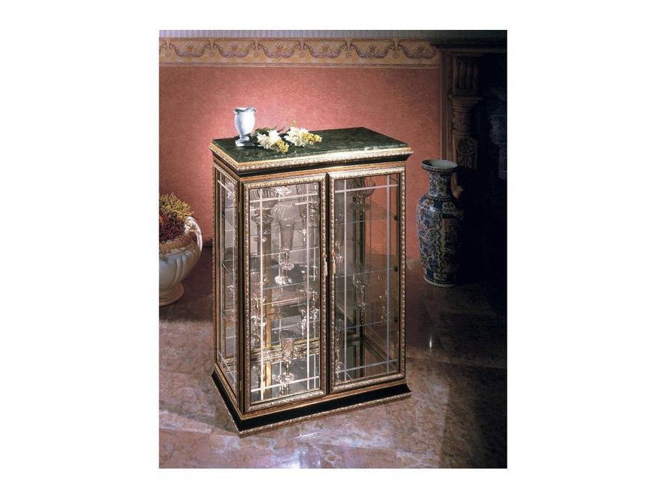витрина низкая Complementi Tarocco Vaccari  [10120/N] золото, мрамор