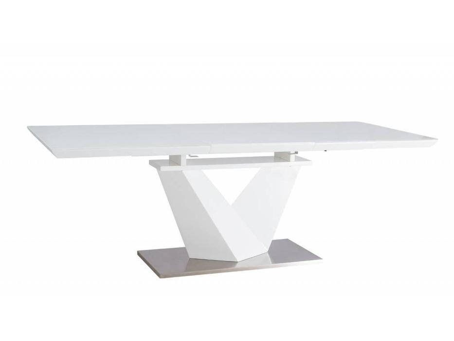 стол обеденный  раскладной Alaras III Signal  [ALARAS3BB160] белый