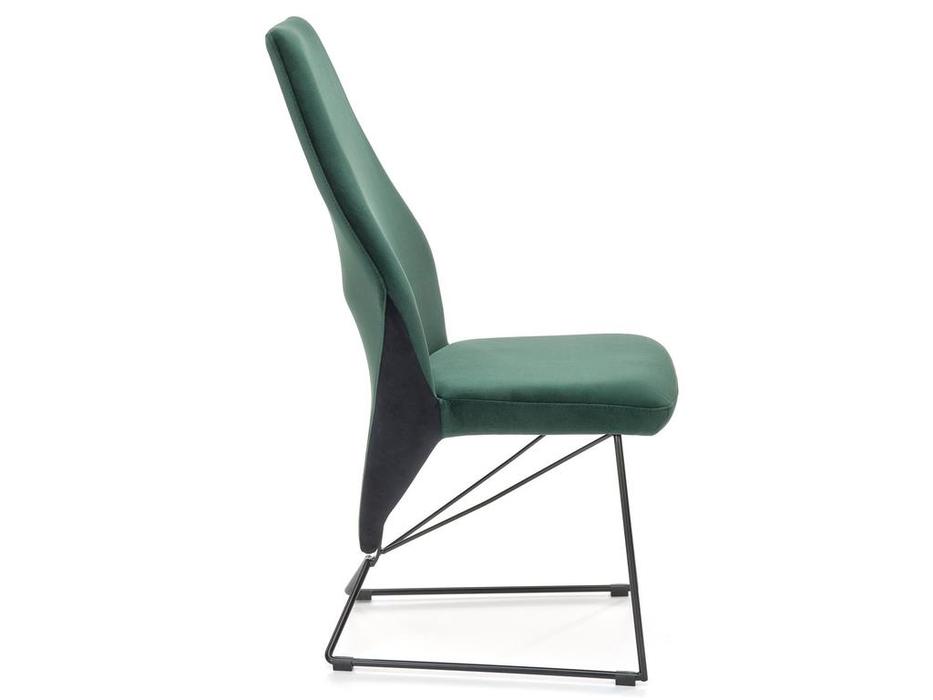 стул  K485 Halmar  [V-PL-K/485-KR-C.ZIELONY] темно-зеленый, черный