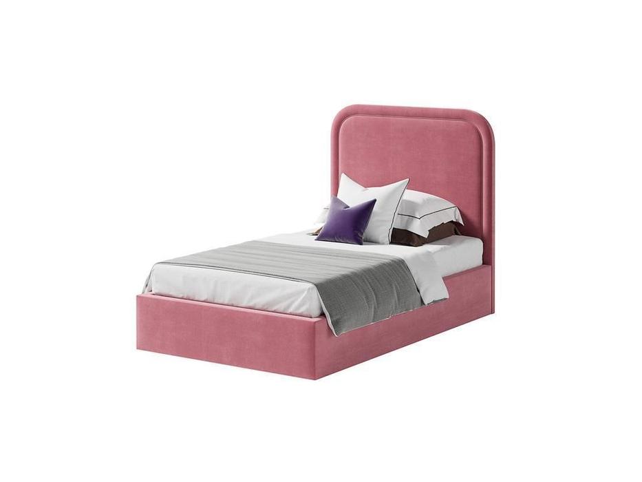 кровать односпальная с подъемным механизмом 90х200 Лукас Artsit  розовый