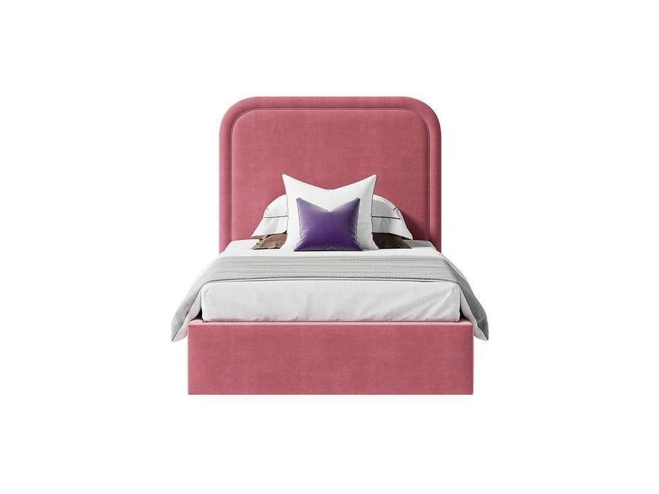 кровать односпальная с подъемным механизмом 90х200 Лукас Artsit  розовый