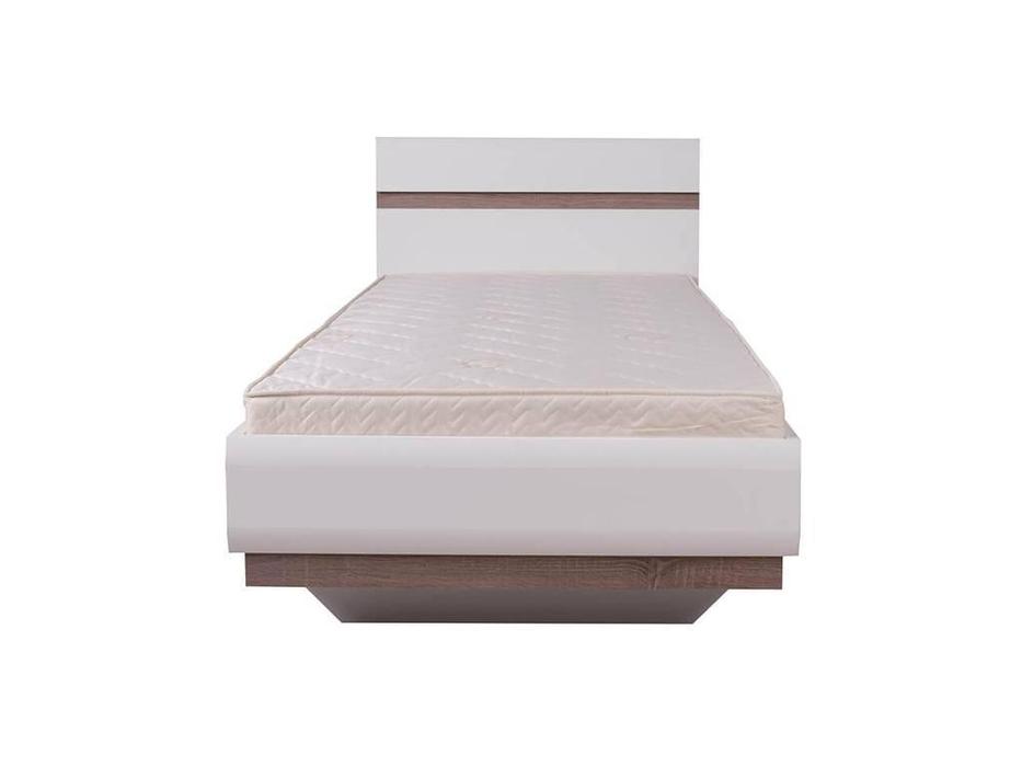 кровать односпальная 90х200 Linate Anrex  [654512] белый, сонома