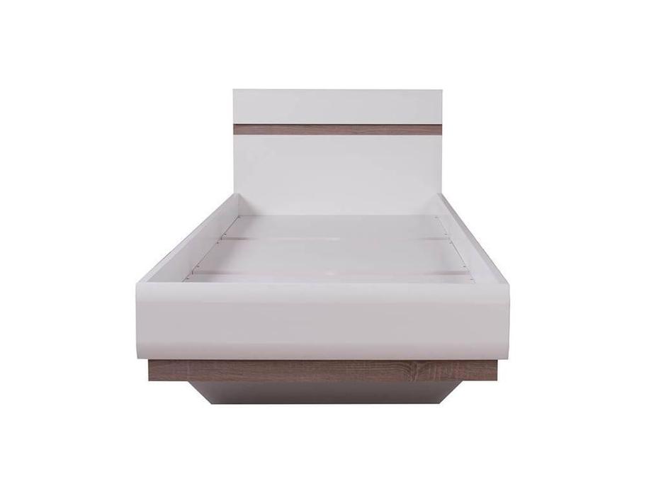 кровать односпальная 90х200 Linate Anrex  [654512] белый, сонома