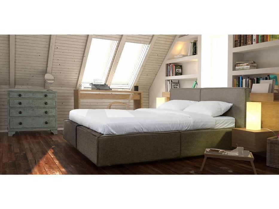 кровать двуспальная 160х200 c подъем.мех. Дрим RFS  [DREK/160] темно серый