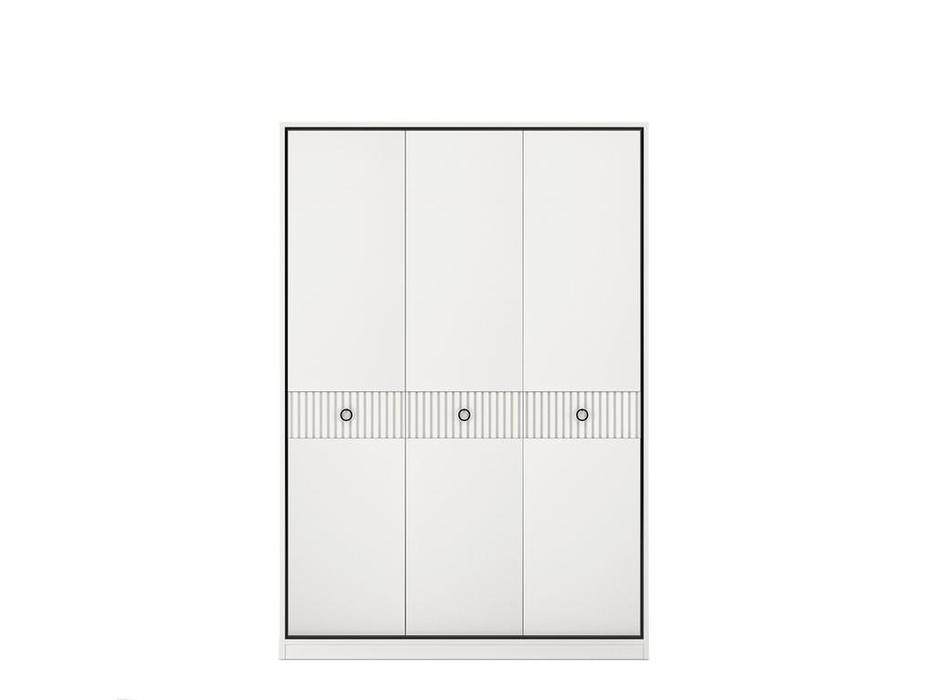 шкаф 3 дверный  Ницца RFS  [8003/L/BL/BL] молочный