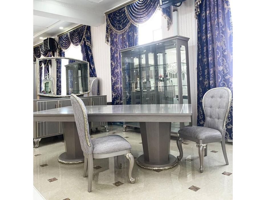 стул  Монако FurnitureCo  [6004] серебро